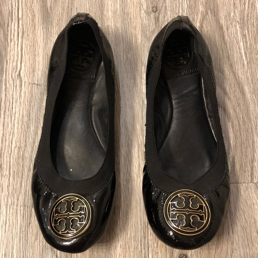 Black Tory Burch Flats